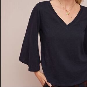 Meadow Rue‎ Marquette Navy Flutter sleeve S